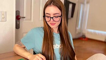 Overwhelmed With Joy Winning Delicious Blowjob From Cute Alicia Hall In Game Night