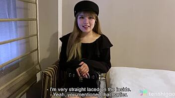 Why is amateur Japanese shop girl Keiko getting stripped and fucked by stranger in Tokyo hotel?