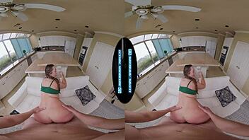 hey, look at me, this curvy redhead teen babysitter chloe marie is ready to convince you with pov cowgirl riding and deep blowjob action