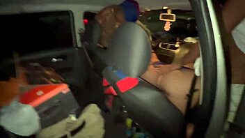 oh god, that brazilian crossdressing fucking in the car with natural tits and ass feels so intense