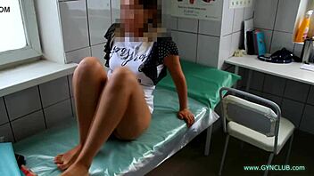 I feel so vulnerable during this intense gyno exam with vibrator and nurse handling everything carefully