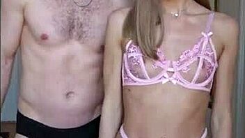 blonde model shows off her pretty pussy in first-time homemade action