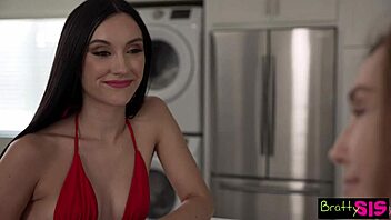 Blonde Jazmin Luv and friend Claire Roos tease with blowjob threesome and shaved pussy orgasms.