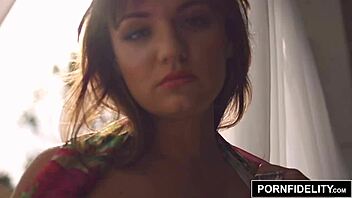 charlotte cross enjoys an oiled pussy massage leading to deep creampie finish