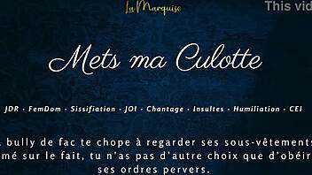 French Femdom Sissification Audio with Jerk Off Instructions