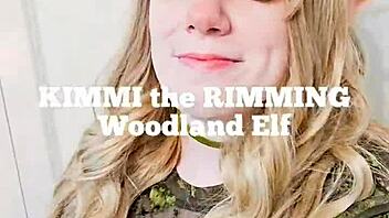 Whoa, check out Kimmi the rimming elf deep cleaning an asshole before swallowing a huge cum load.
