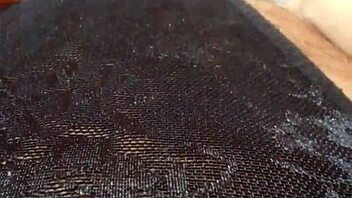 Gretala shows off her pregnancy with a transparent thong in a sensual display.