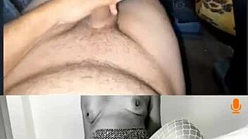 Latina milf enjoys huge cumshot tribute with dildo toy play