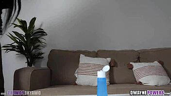 Ebony foot model gets her big booty massaged gently 🍑