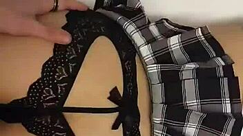 Hey, wanna see Destiny get pounded hard from behind in her sexy mini skirt?