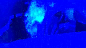 Hey, check out this wild blacklight fetish action!