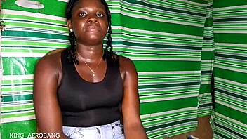 I Feel So Aroused As Chocolate Skin Girl Masturbates Erotically With Dildo