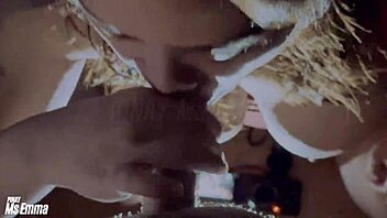 beautiful cheating wife gives close-up blowjob to friend and swallows cum in pov