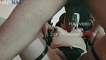 uhh i finished inside this chapina perrita and she kept jumpin and jumpin in hotel with natural tits