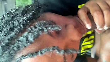 Why Does This Ebony Babe Crave Deepthroat on Monster Black Cock Outdoors?