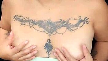 Showing Off Panties And Tits In Car On Highway