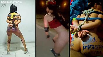 i'm trainin that slut samanta all tied up an bound for fuckin humiliation