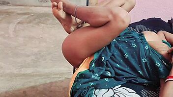 The Indian virgin girl explores intimacy with her boyfriend. They share fingering moments highlighting her big clit and skinny figure.