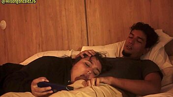 tired stepsister rests on my lap but i end up face fucking her with facial cumshot in this chubby argentinian amateur blowjob scene