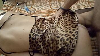 oh yeah, sexy white satin panty whore gets fucked doggystyle pov with dirty french talk and ass licking