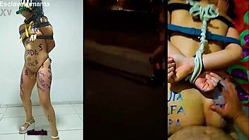 Aku latih jalang Samanta diikat dibelenggu untuk hinaan kongkek