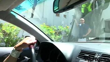 Man, this amateur with big tits is giving such a sloppy blowjob right now.