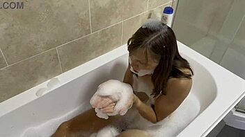 Suggesting a Relaxing Moment Singing in the Bath