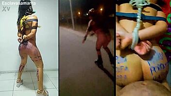 Aku latih jalang Samanta diikat dibelenggu untuk hinaan kongkek