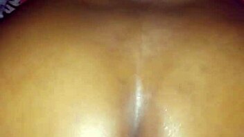 The ebony cougar gets oiled up and takes that big dick deep