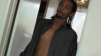 black cock lusting teen seduces older man at home 😏🍆