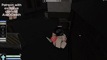 Hey, I found this precious girl and fucked her wild in Roblox Criminality condo.