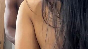 Cute girl enjoys friend's cock in restaurant bathroom with rough anal doggystyle creampie in amateur couple fun.