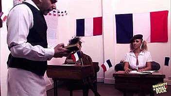 Beautiful girls line up for an intense dp orgy using every hole available