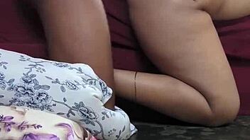 She bends over eagerly as he thrusts deep into her juicy huge ass in doggystyle.