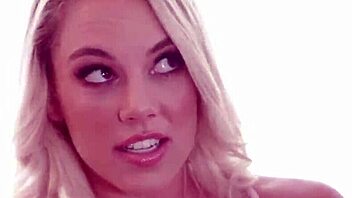 Kelsey Kane gets wild in a petite interracial threesome with movers