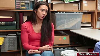 I caught Lilly Hall shoplifting and fucked her pussy hard in the shop