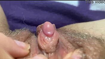 Big clit orgasm closeup