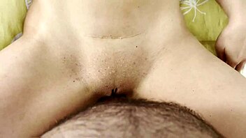 Muscular Housewife Drips Wet Pussy While Pegging In Close-Up Quickie With Cum