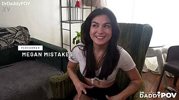 hey wanna see megan get lewd deepthroat treatment?