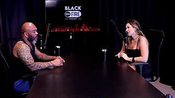 In a steamy outdoor session, Agatha Mama teases in sheer red lingerie during a wild public domination game.