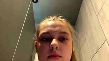 hey check out this busty teen getting anal training and intense pussy fingering in the gym until orgasm