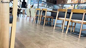 outdoor exhibitionism with korean woman in forties and fetish lover