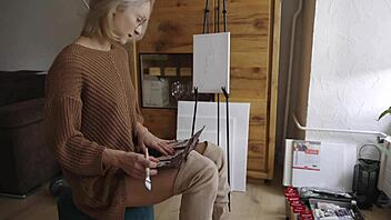 painting a delicate flower in a calm narrative style