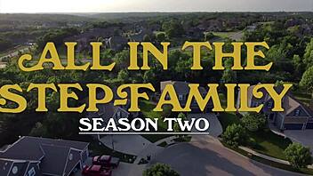 Good job, step mom says as she sets breakfast on the table in this amateur scene.