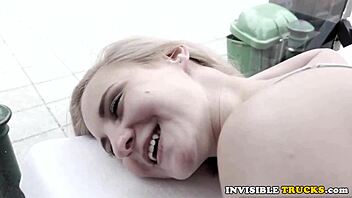 EURO FISTED in PUBLIC TRUCK on STREET!