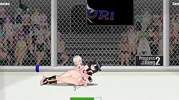 i feel the intensity in this princess of the ring 2 catfight between natasha and sayuri