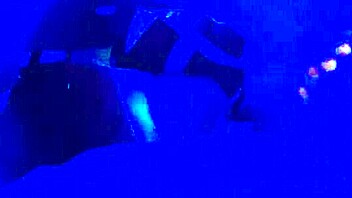 Hey, check out this wild blacklight fetish action!