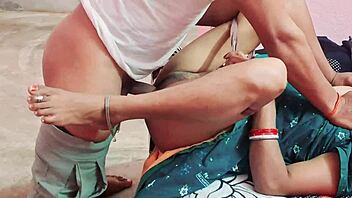 The Indian virgin girl explores intimacy with her boyfriend. They share fingering moments highlighting her big clit and skinny figure.