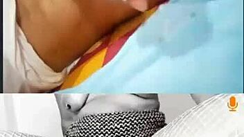 Latina milf enjoys huge cumshot tribute with dildo toy play