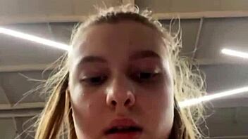 hey check out this busty teen getting anal training and intense pussy fingering in the gym until orgasm